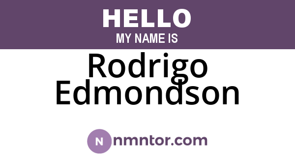 Rodrigo Edmondson