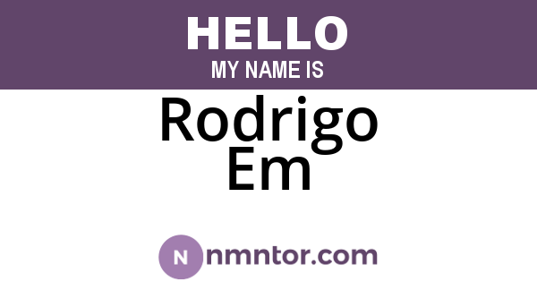 Rodrigo Em