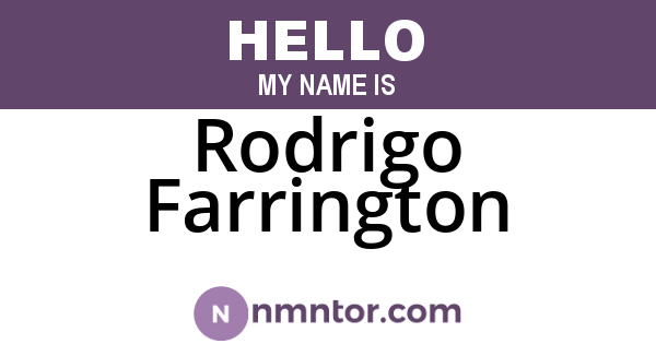 Rodrigo Farrington