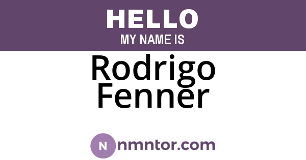 Rodrigo Fenner