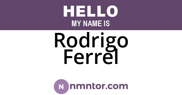 Rodrigo Ferrel