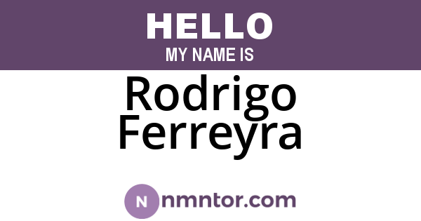 Rodrigo Ferreyra