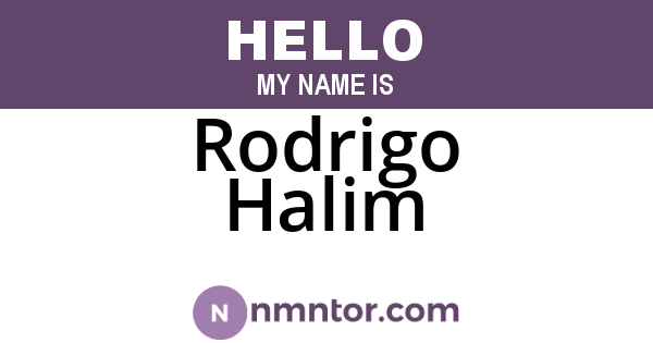 Rodrigo Halim