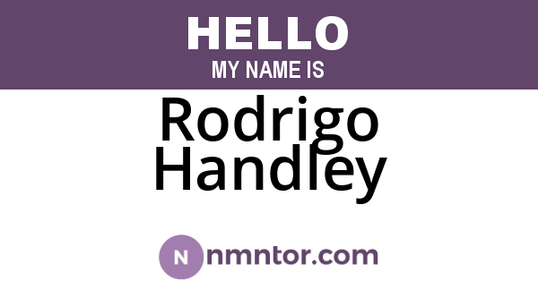 Rodrigo Handley