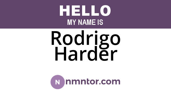 Rodrigo Harder
