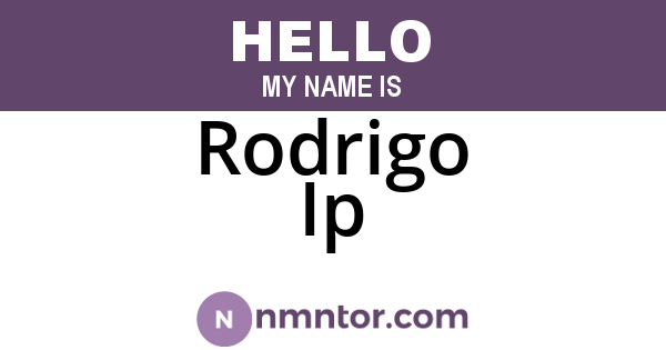 Rodrigo Ip