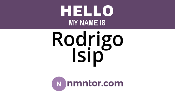 Rodrigo Isip