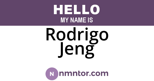 Rodrigo Jeng
