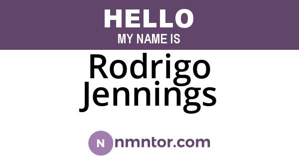 Rodrigo Jennings
