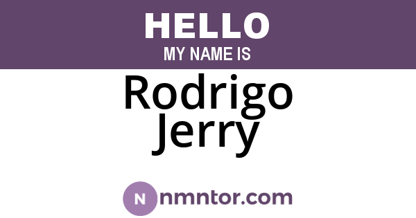 Rodrigo Jerry
