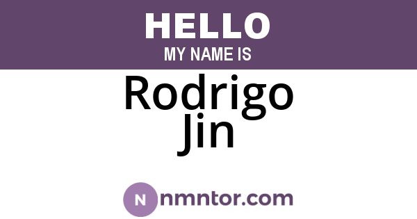 Rodrigo Jin