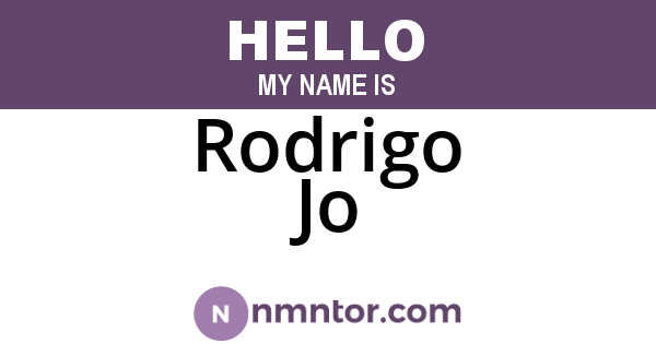 Rodrigo Jo