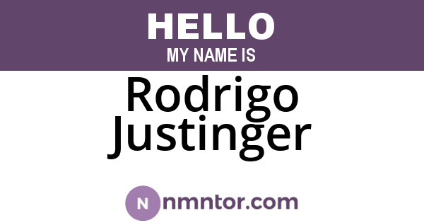 Rodrigo Justinger