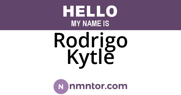 Rodrigo Kytle