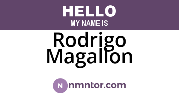 Rodrigo Magallon