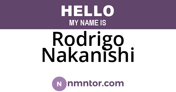 Rodrigo Nakanishi