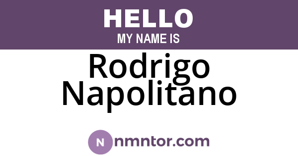 Rodrigo Napolitano