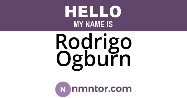 Rodrigo Ogburn