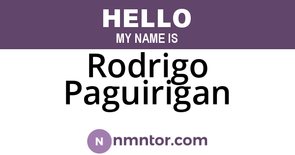 Rodrigo Paguirigan