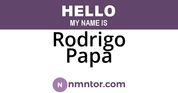 Rodrigo Papa