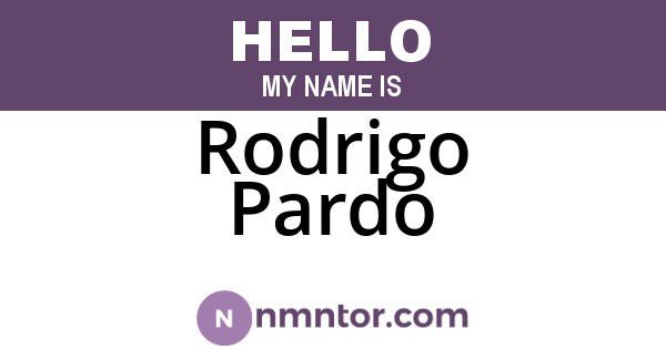 Rodrigo Pardo