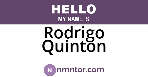Rodrigo Quinton
