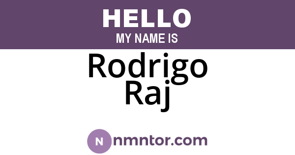 Rodrigo Raj