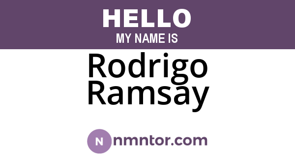 Rodrigo Ramsay
