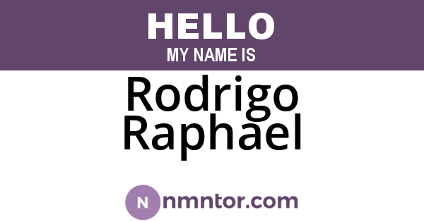 Rodrigo Raphael