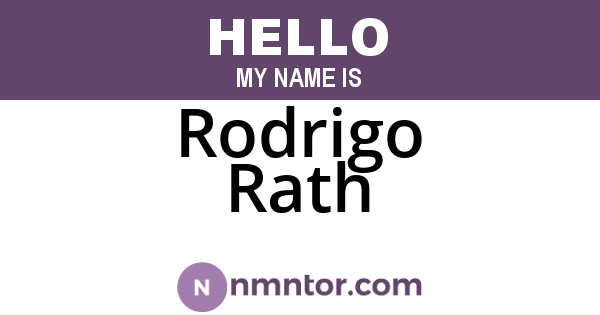 Rodrigo Rath