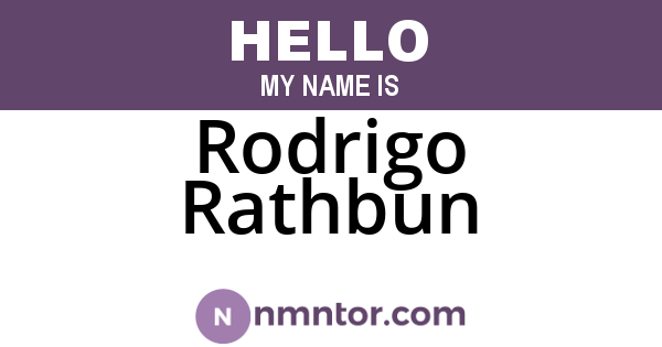 Rodrigo Rathbun