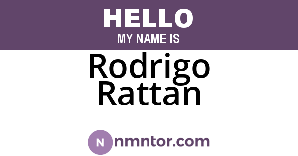 Rodrigo Rattan