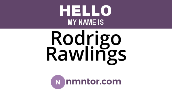 Rodrigo Rawlings