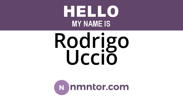 Rodrigo Uccio