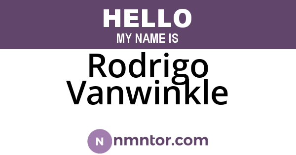 Rodrigo Vanwinkle