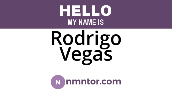Rodrigo Vegas