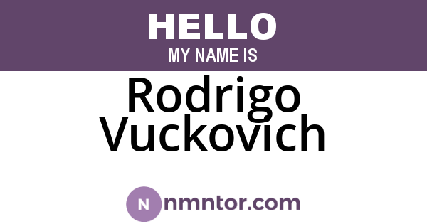 Rodrigo Vuckovich