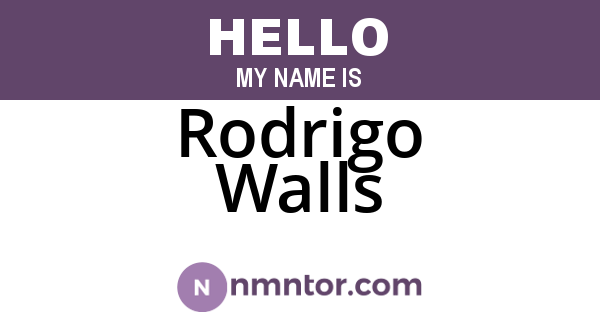 Rodrigo Walls
