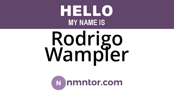 Rodrigo Wampler