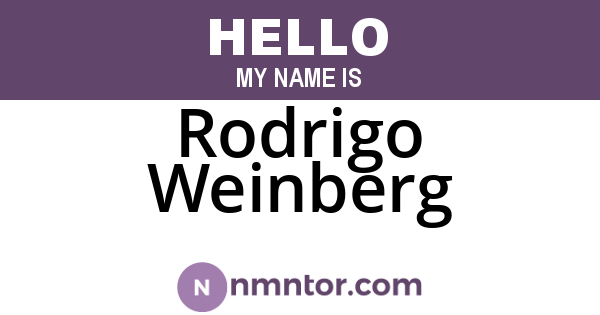 Rodrigo Weinberg