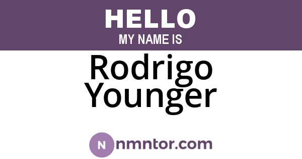 Rodrigo Younger