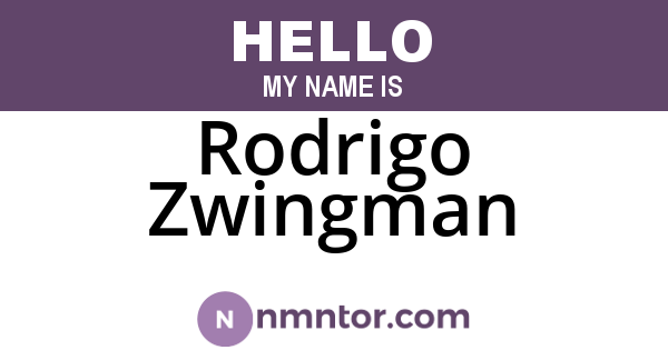 Rodrigo Zwingman
