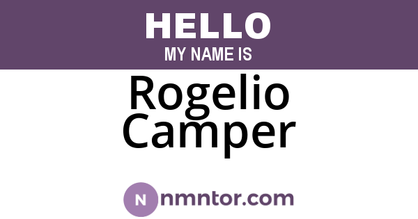 Rogelio Camper