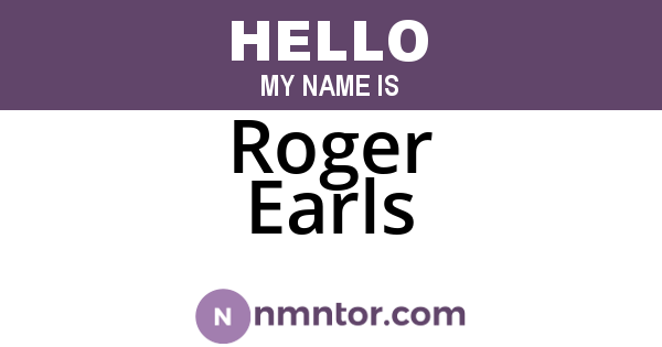 Roger Earls
