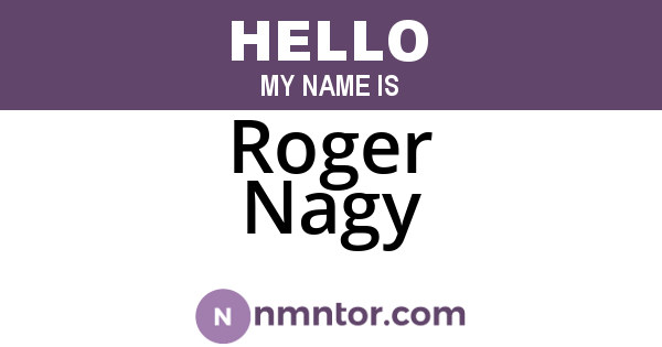 Roger Nagy