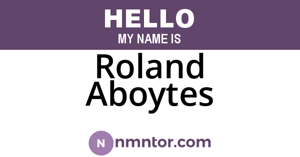 Roland Aboytes