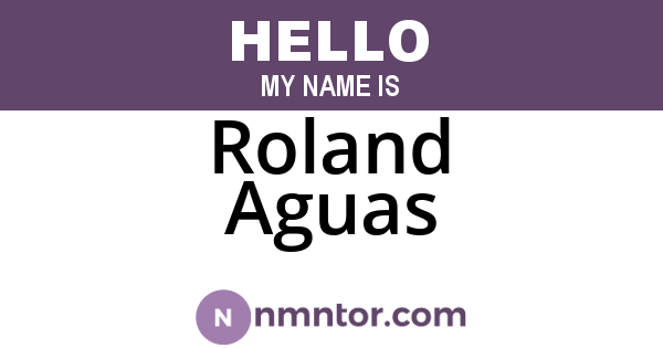 Roland Aguas