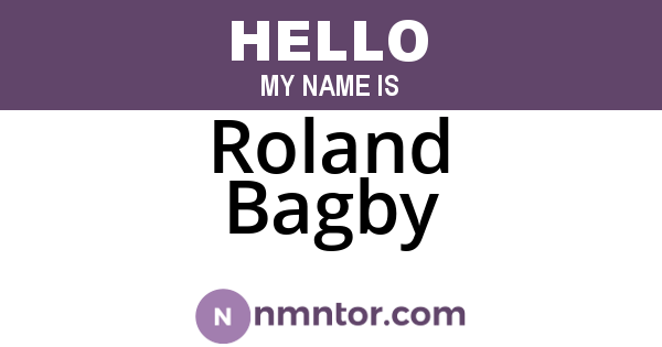 Roland Bagby