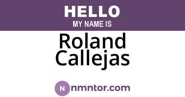 Roland Callejas