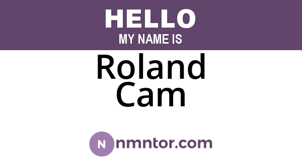 Roland Cam